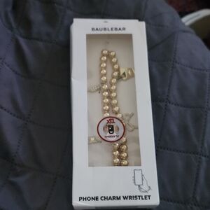 BaubleBar Gold Beaded Phone Charm